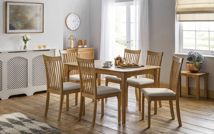 Ibsen Extending Oak Dining Set (4 Chairs) - Click Image to Close